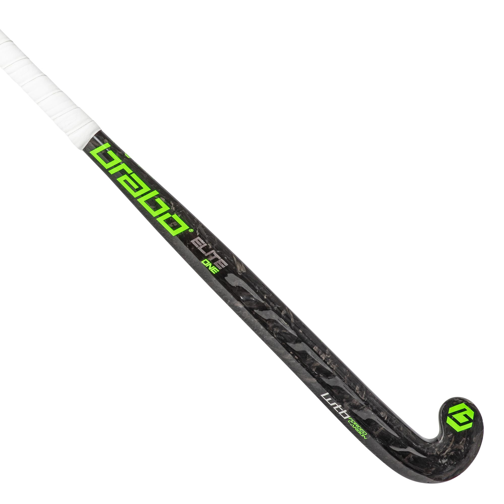 Hockeystick Elite 1 WTB Forged Carbon Lowbow Zwart Groen